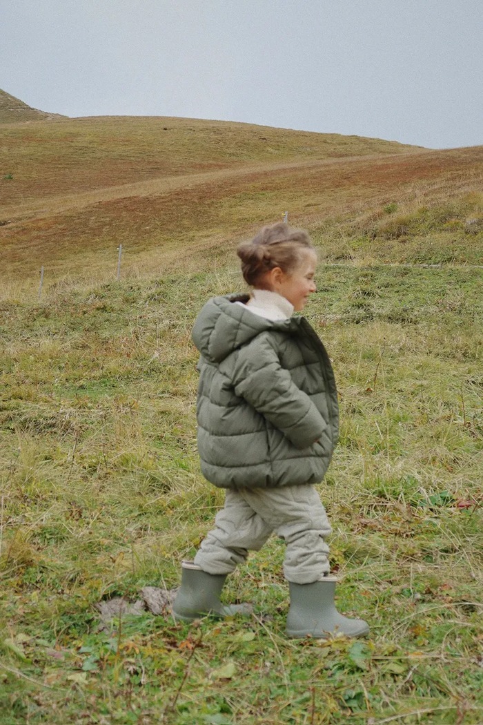 Detská bunda Konges Sløjd ALPI JACKET GRS zateplené zelená KS103439.9BYA