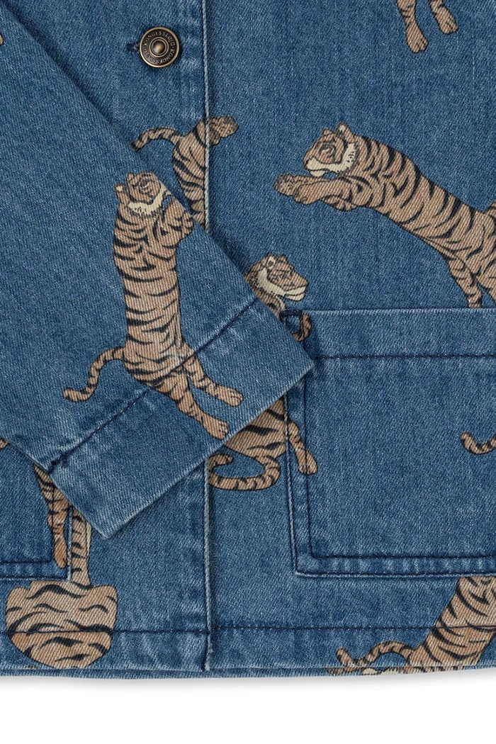 Konges Sløjd kurtka jeansowa dziecięca bawełniana MAGOT JACKET GOTS granatowy KS103886.9BYA