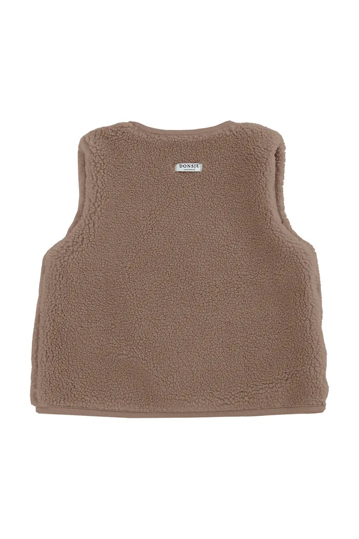 Donsje gilet per bambini Monty Gilet 4044300.98.140 marrone AW25