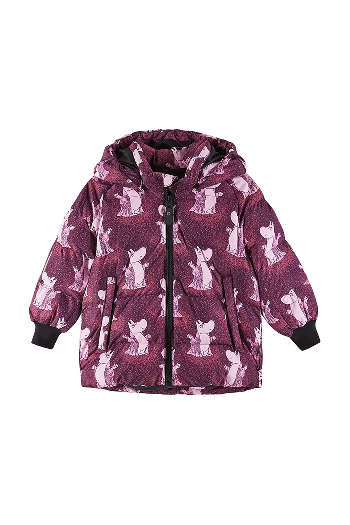 Detská bunda Reima Moomin Lykta 5100013B.9BYA burgundské AW25