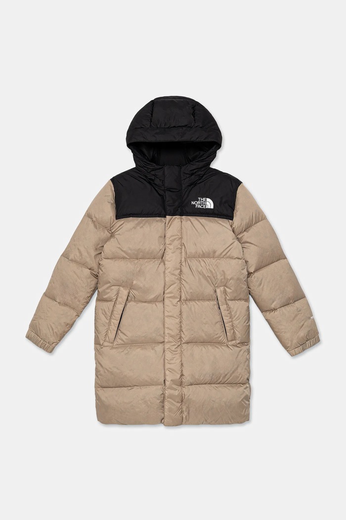 Детско пухено яке The North Face TEEN NUPTSE LONG PARKA с изолация зелен NF0A88UFBOX1