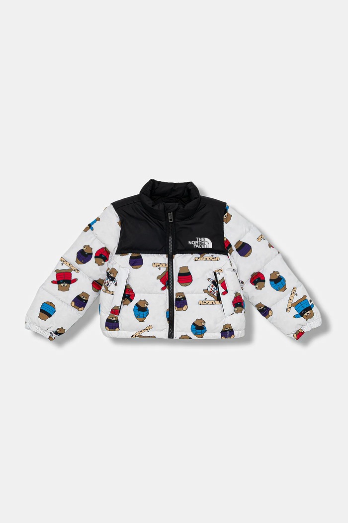 The North Face gyerek sportdzseki KID 1996 RETRO NUPTSE JACKET -PRINT pehelytoll fehér NF0A8E842LP1