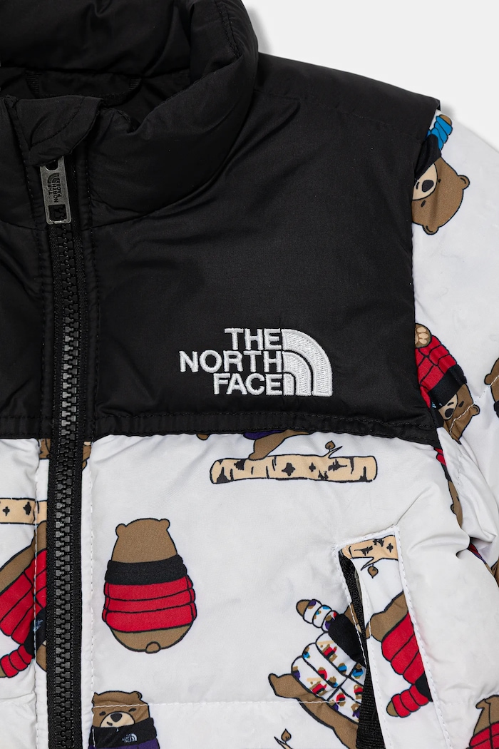 Fiú The North Face gyerek sportdzseki KID 1996 RETRO NUPTSE JACKET -PRINT NF0A8E842LP1 fehér