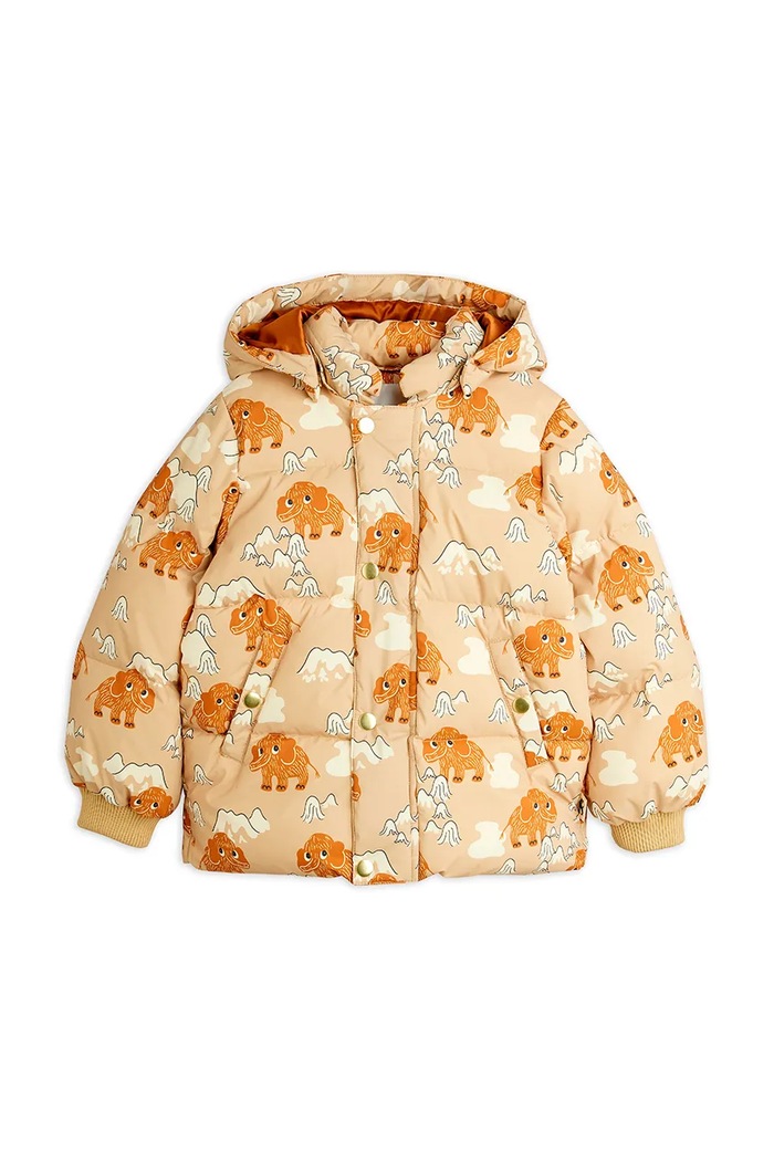 Dětská bunda Mini Rodini Mammoths 25710114 béžová AW25