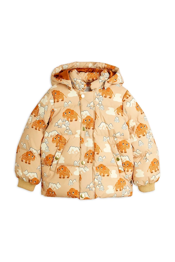 Dětská bunda Mini Rodini Mammoths 25710114 béžová AW25