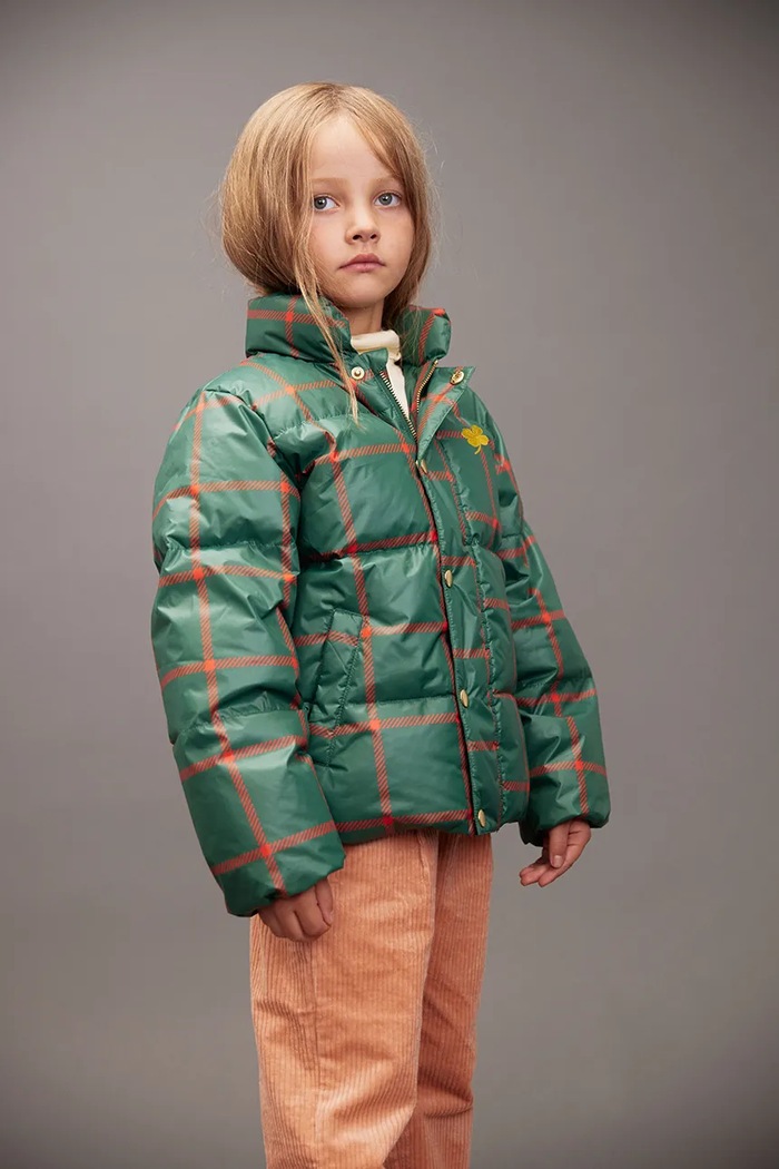 Mini Rodini geacă copii cu captuseala verde 25710116