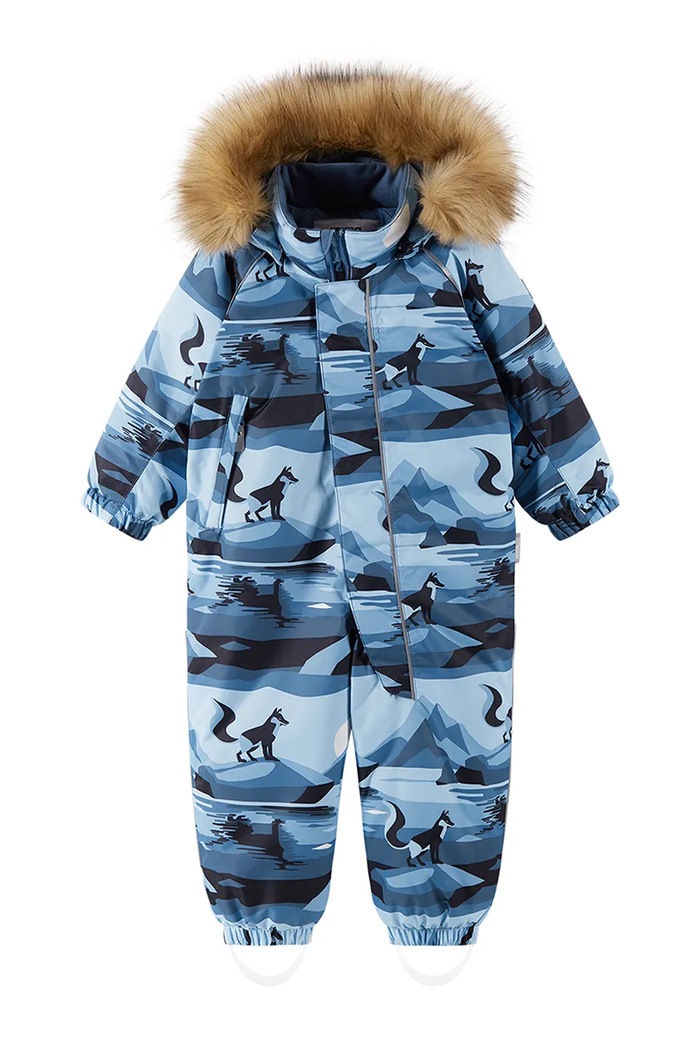 Reima combinezon bebe Lappi cu captuseala albastru 5100129C.9BYA