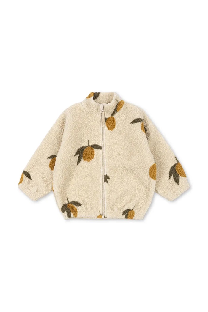 Konges Sløjd hanorac din polar pentru copii JODY TEDDY JACKET GRS cu captuseala bej KS103479.9BYA