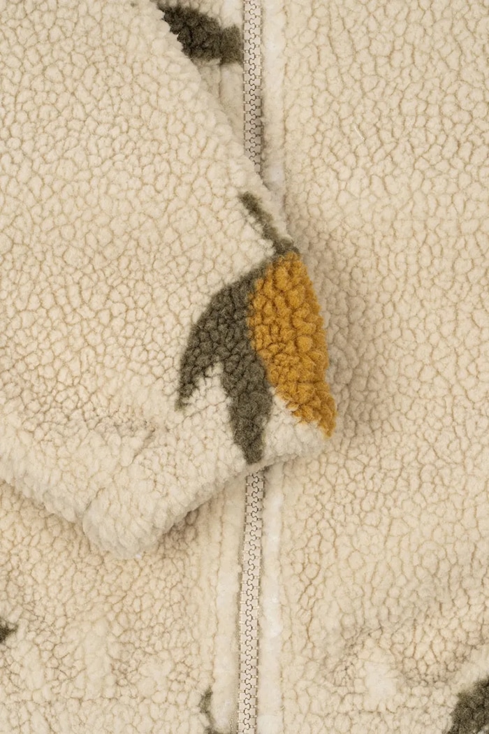 Băieți Konges Sløjd hanorac din polar pentru copii JODY TEDDY JACKET GRS KS103479.9BYA bej