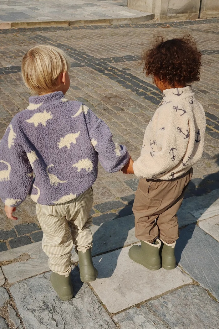 Konges Sløjd flísová mikina detská JODY TEDDY JACKET GRS KS103479.9BYA modrá
