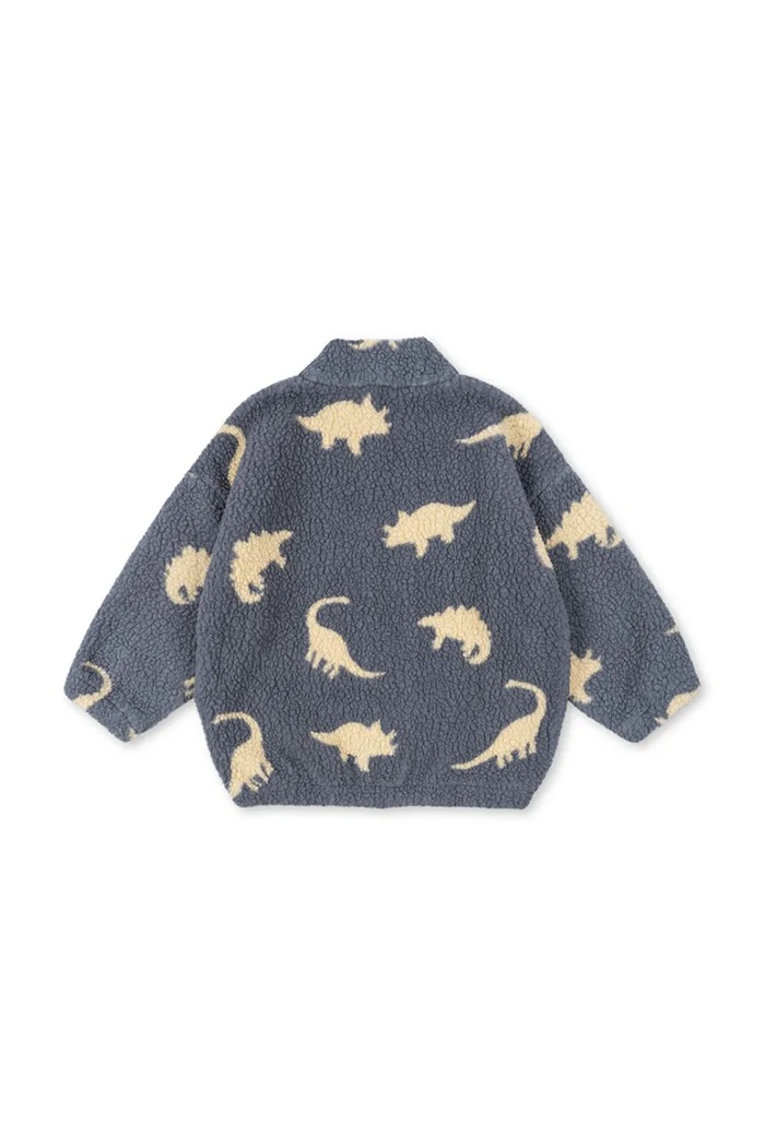 Chlapec Konges Sløjd flísová mikina detská JODY TEDDY JACKET GRS KS103479.9BYA modrá