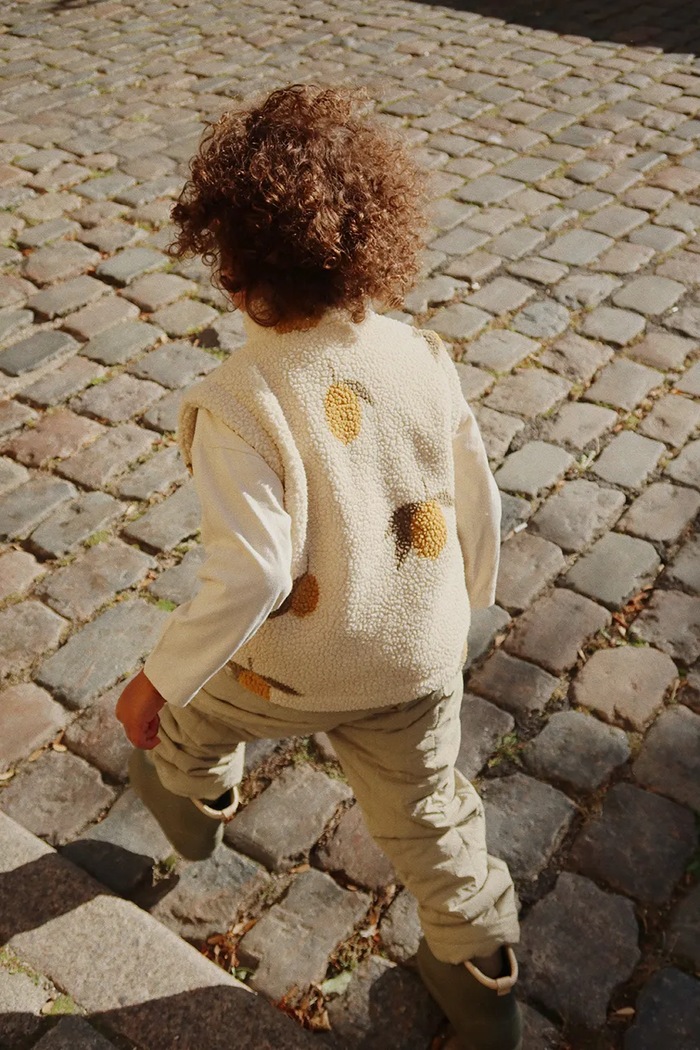 Detská vesta Konges Sløjd JODY TEDDY VEST GRS KS103481.9BYA béžová