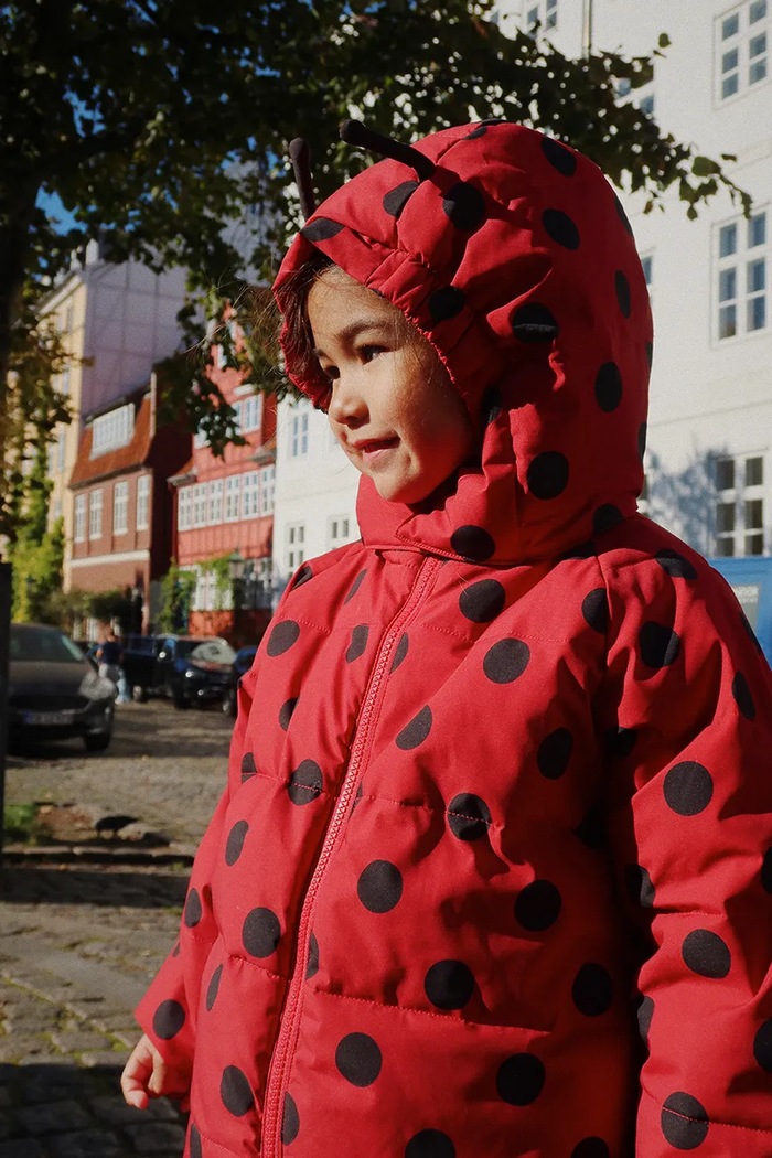 Detská nepremokavá bunda Konges Sløjd NUKA LADYBUG JACKET GRS KS103524.9BYA