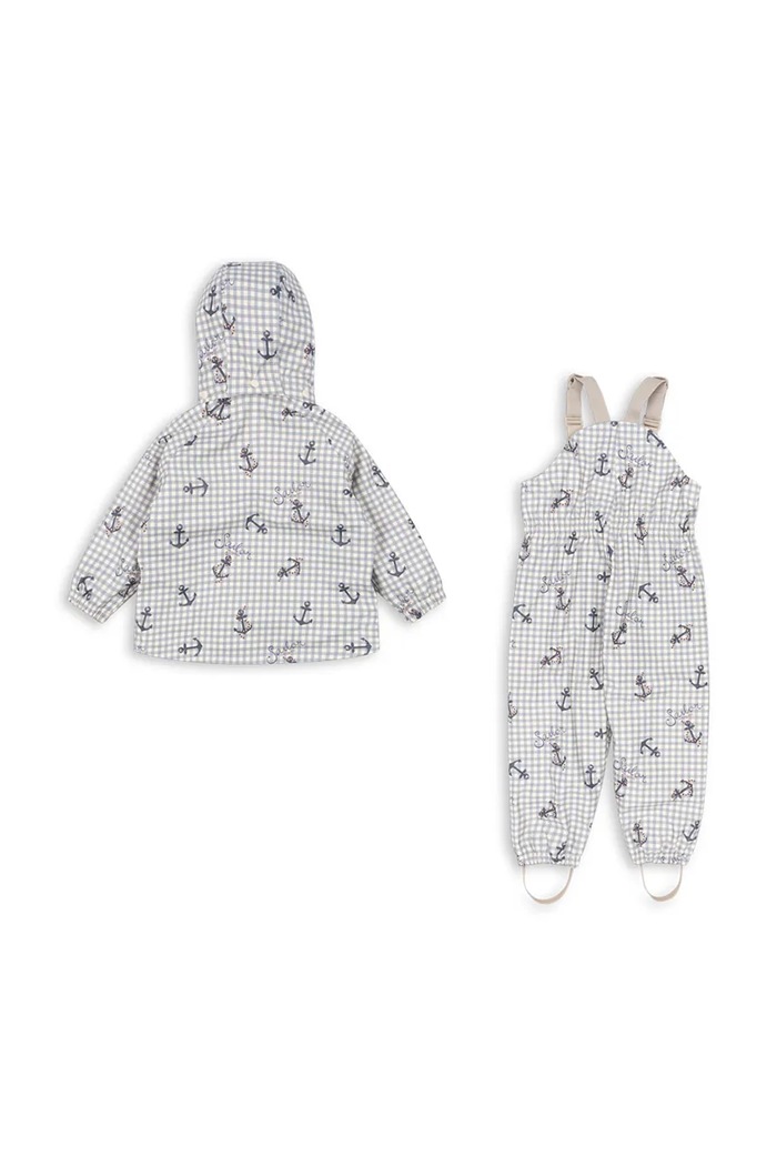 Chlapec Bunda Konges Sløjd RAINY PALME SET KS103530.9BYA modrá