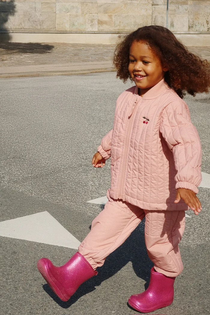 Konges Sløjd giacca e pantaloni bambini EVI THERMO SET foderato rosa KS103462.9BYA