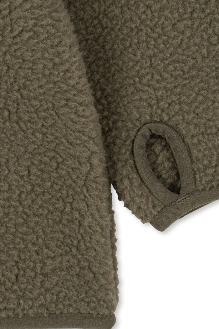 Dječja dukserica Konges Sløjd THERMY FLEECE JACKET GRS zelena KS103548.9BYA