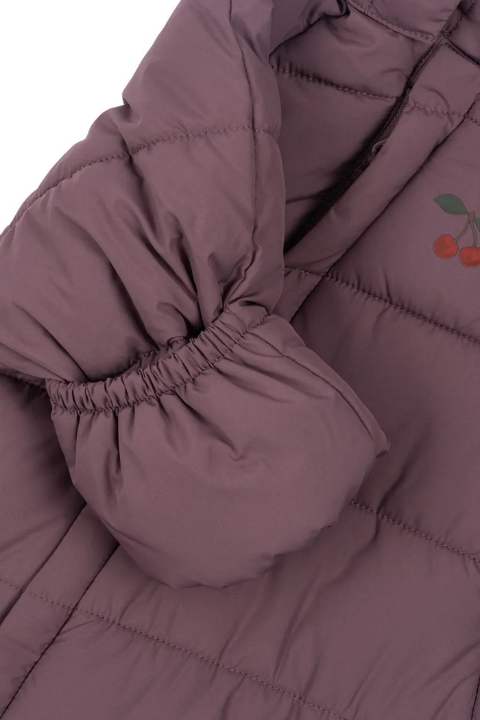 Chłopiec Konges Sløjd kombinezon niemowlęcy ALPI BABY SUIT GRS KS103438.9BYA fioletowy