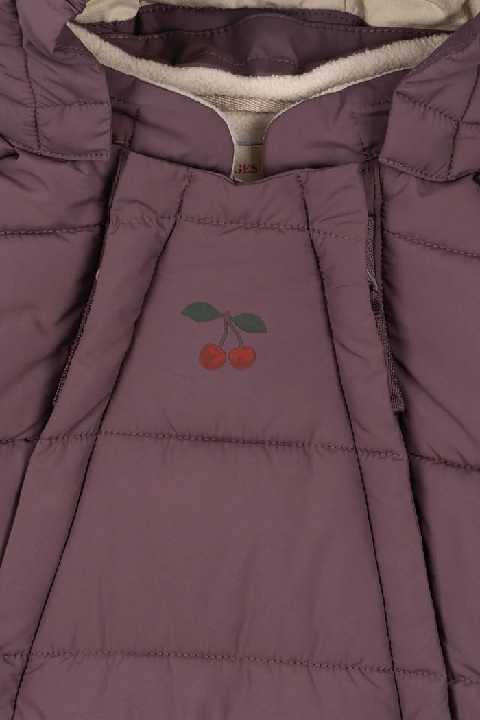 Konges Sløjd kombinezon niemowlęcy ALPI BABY SUIT GRS fioletowy KS103438.9BYA