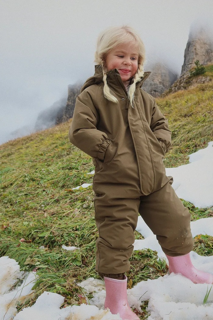 Detský overal Konges Sløjd AWARD SNOWSUIT SOLID GRS zateplené zelená KS103444.9BYA