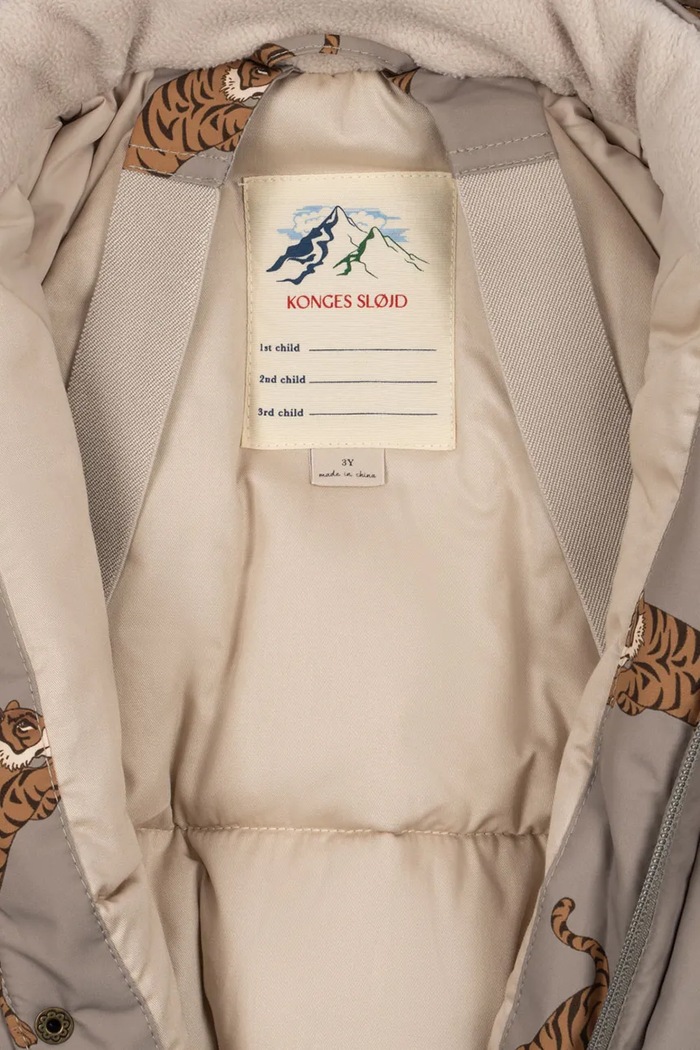 Konges Sløjd kombinezon dziecięcy NOHR SNOWSUIT PRINT KS103517.9BYA zielony