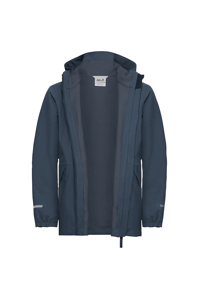 Chłopiec Jack Wolfskin kurtka SNOW DAYS JKT KIDS A65320.92.152 granatowy