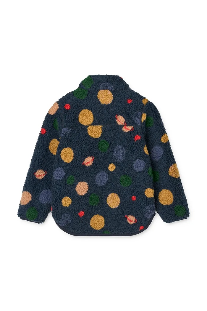 Chłopiec Liewood Kurtka dziecięca Nolan Pile Jacket LW19877.9BYA granatowy