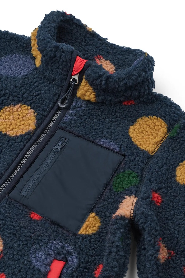 Kurtka dziecięca Nolan Pile Jacket Liewood LW19877.9BYA granatowy