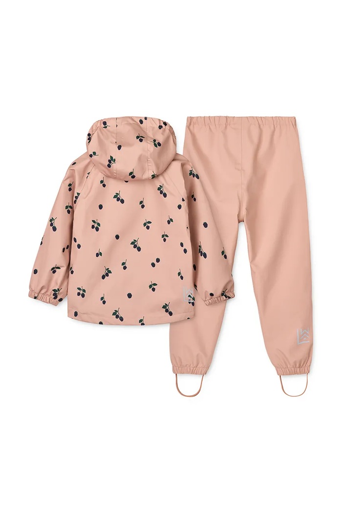 Дитяча куртка і штани Liewood Pedia Rainwear Set LW19909.9BYA помаранчевий AW25