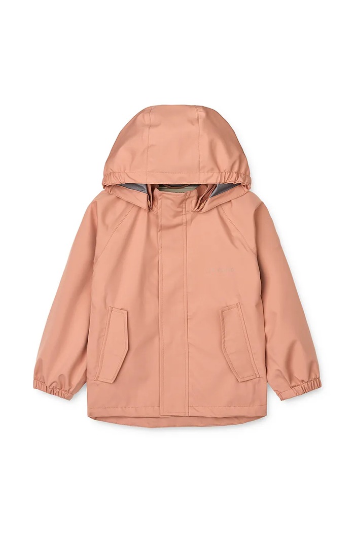 Παιδικό μπουφάν και παντελόνι Liewood Pedia Rainwear Set πορτοκαλί LW19909.9BYA