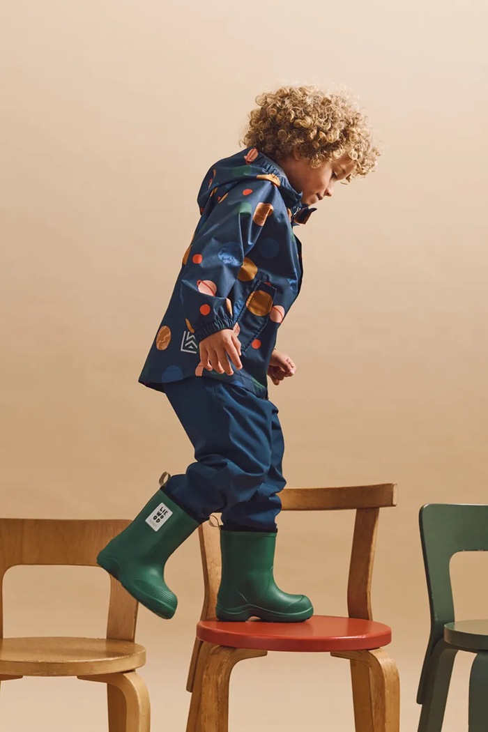 Παιδικό μπουφάν και παντελόνι Liewood Pedia Rainwear Set άλλο σκούρο μπλε LW19909.9BYA
