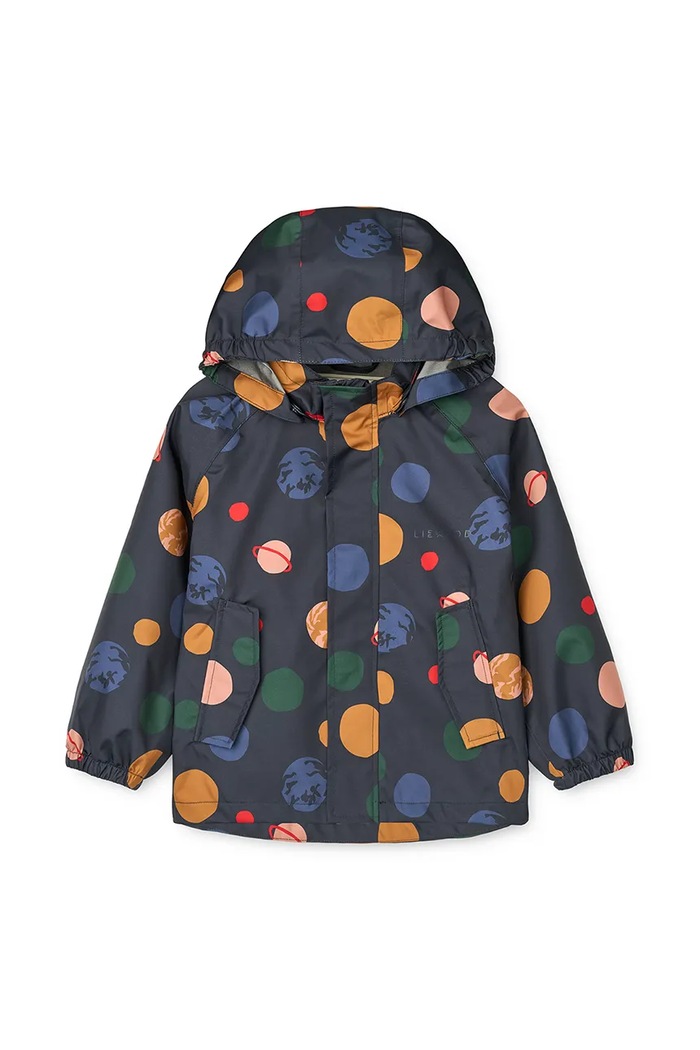 Παιδικό μπουφάν και παντελόνι Liewood Pedia Rainwear Set σκούρο μπλε LW19909.9BYA