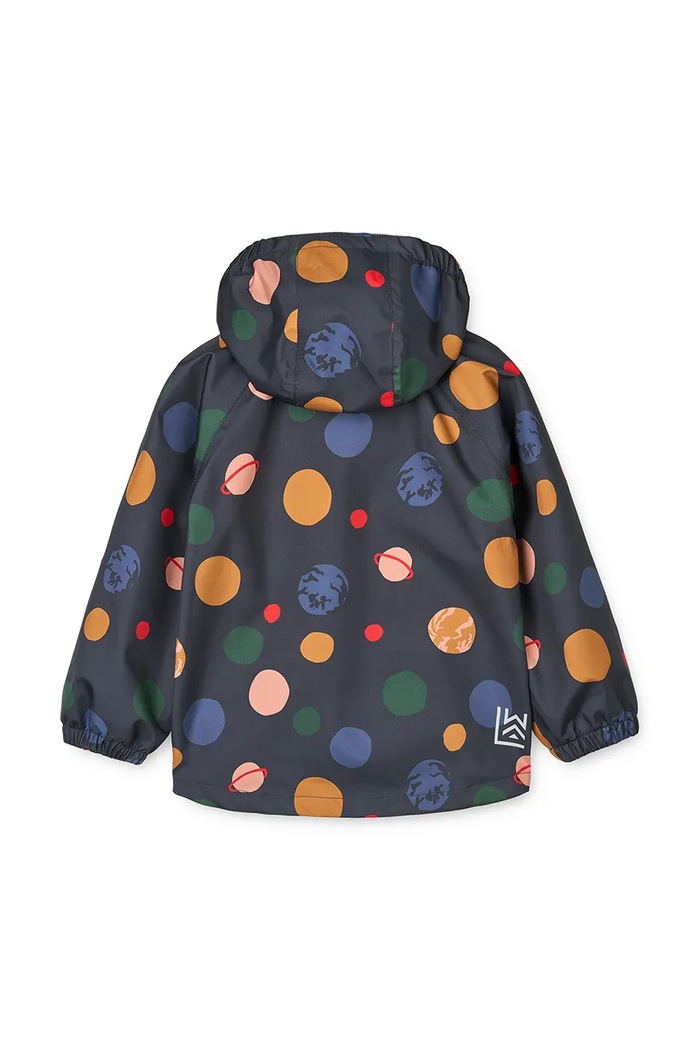 Παιδικό μπουφάν και παντελόνι Liewood Pedia Rainwear Set LW19909.9BYA σκούρο μπλε