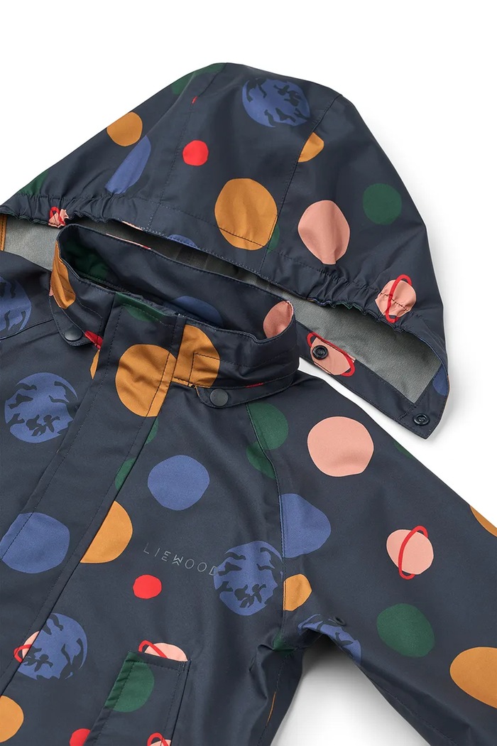 Παιδικό μπουφάν και παντελόνι Liewood Pedia Rainwear Set LW19909.9BYA
