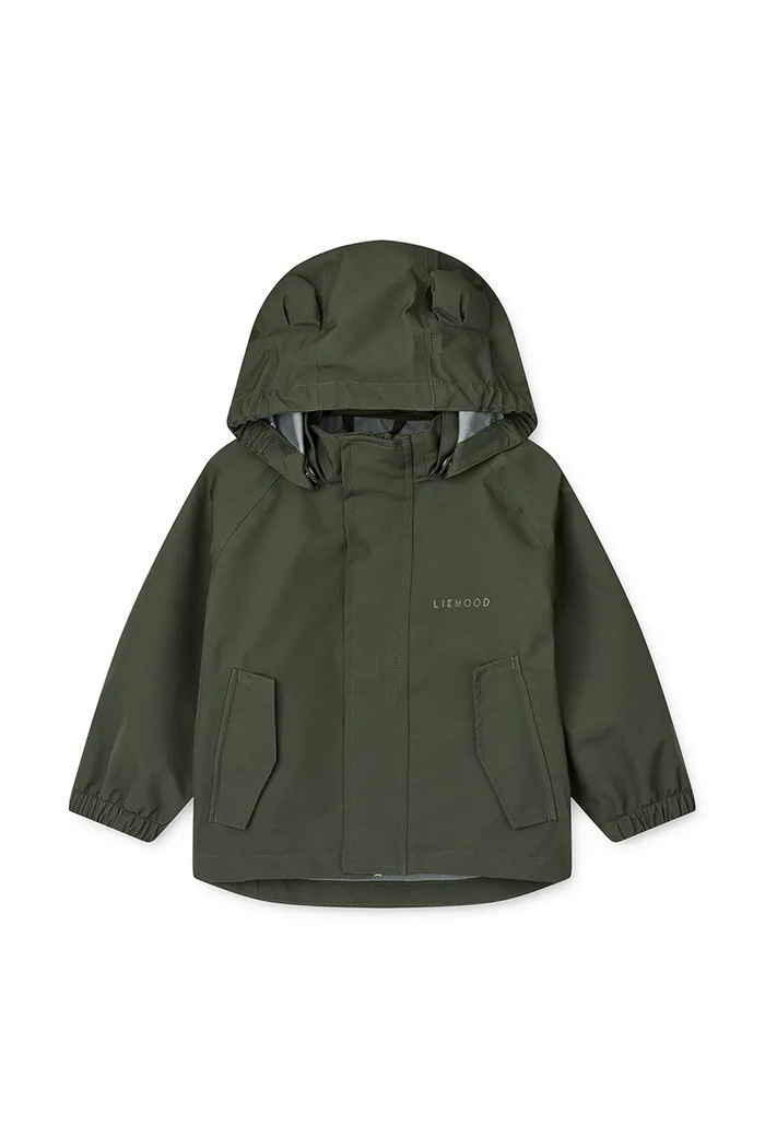 Deklice Otroška jakna in hlače Liewood Manu Rainwear Set LW19910.9BYA zelena
