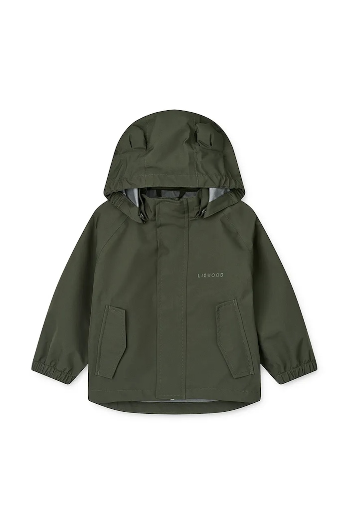 Deklice Otroška jakna in hlače Liewood Manu Rainwear Set LW19910.9BYA zelena
