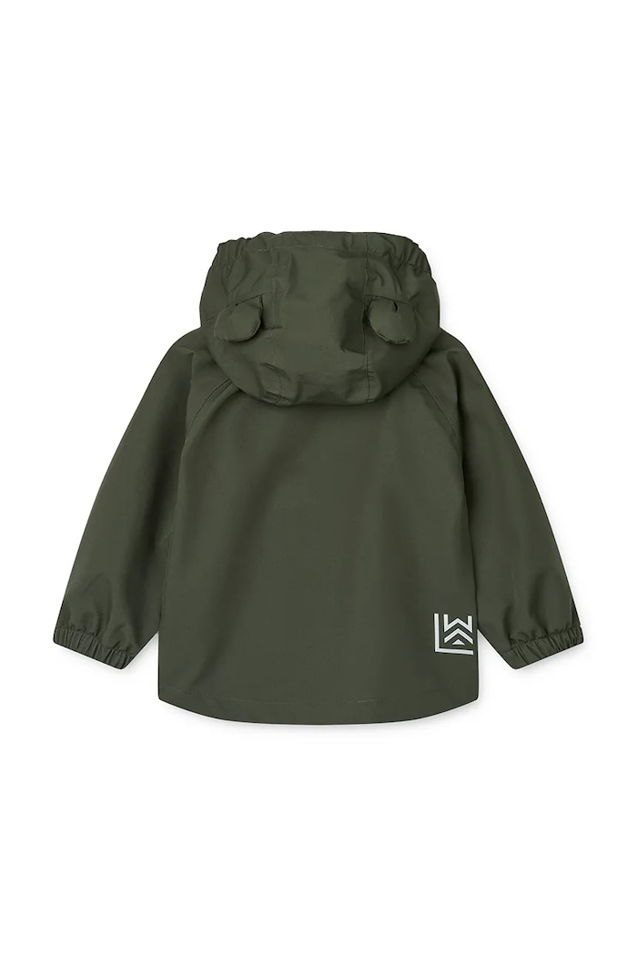 Otroška jakna in hlače Liewood Manu Rainwear Set zelena LW19910.9BYA