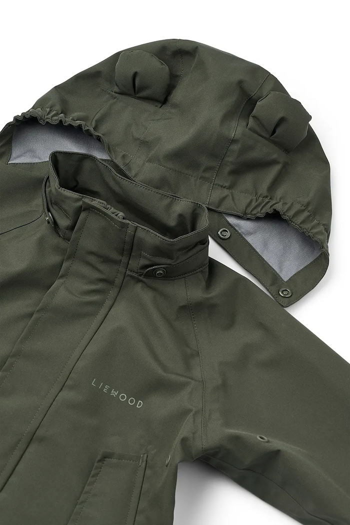Otroška jakna in hlače Liewood Manu Rainwear Set LW19910.9BYA zelena