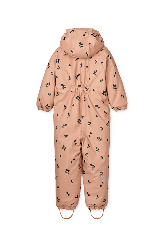 Liewood kombinezon dziecięcy Maddy PU Rainsuit LW20049.9BYA pomarańczowy AW25