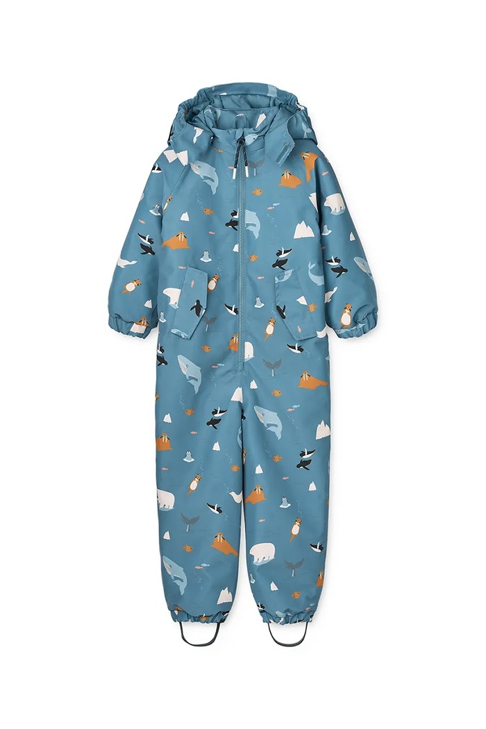 Liewood salopetă copii Maddy Snowsuit LW20051.9BYA albastru AW25