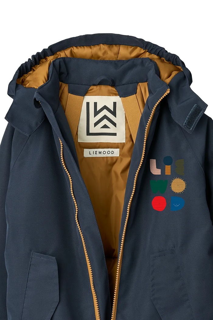 Chłopiec Liewood kombinezon dziecięcy Maddy Snowsuit LW20051.9BYA granatowy