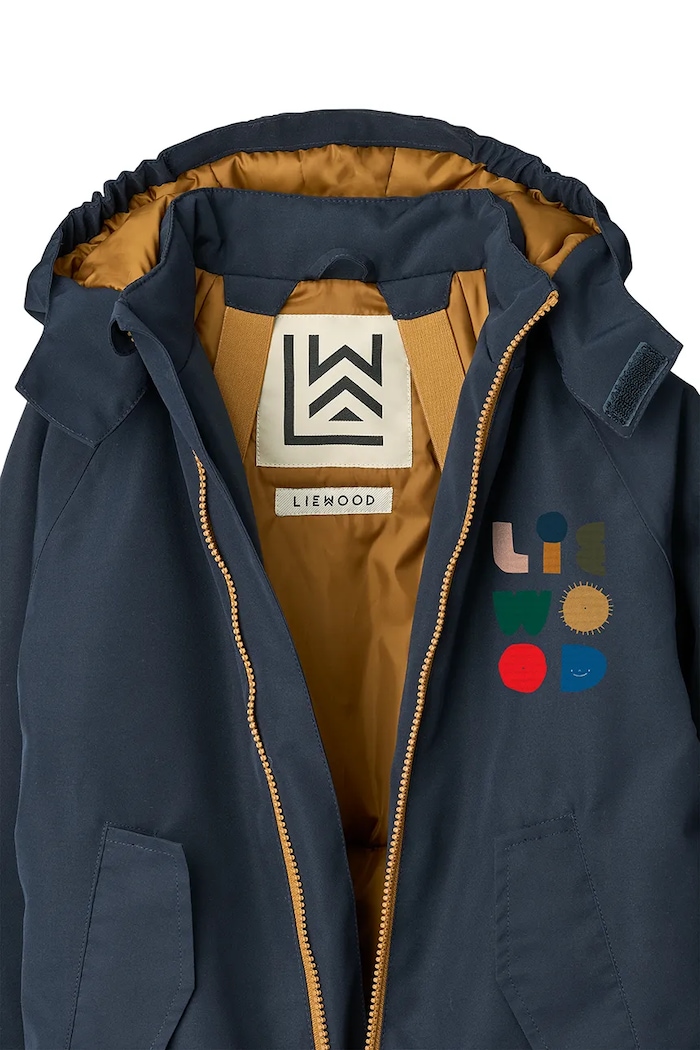 Chłopiec Liewood kombinezon dziecięcy Maddy Snowsuit LW20051.9BYA granatowy