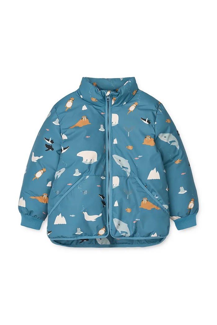 Liewood kurtka dziecięca Brantley Jacket bez kaptura niebieski LW20056.9BYA