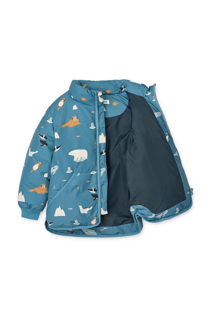 Chłopiec Liewood kurtka dziecięca Brantley Jacket LW20056.9BYA niebieski