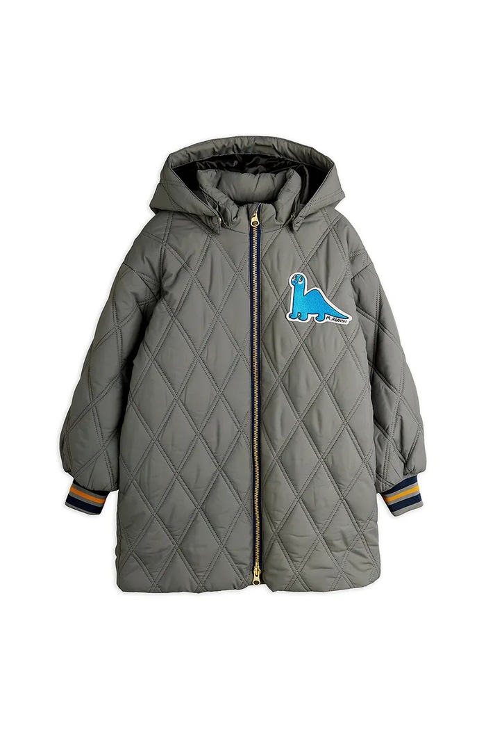Detská bunda Mini Rodini Dino 25710103 sivá AW25