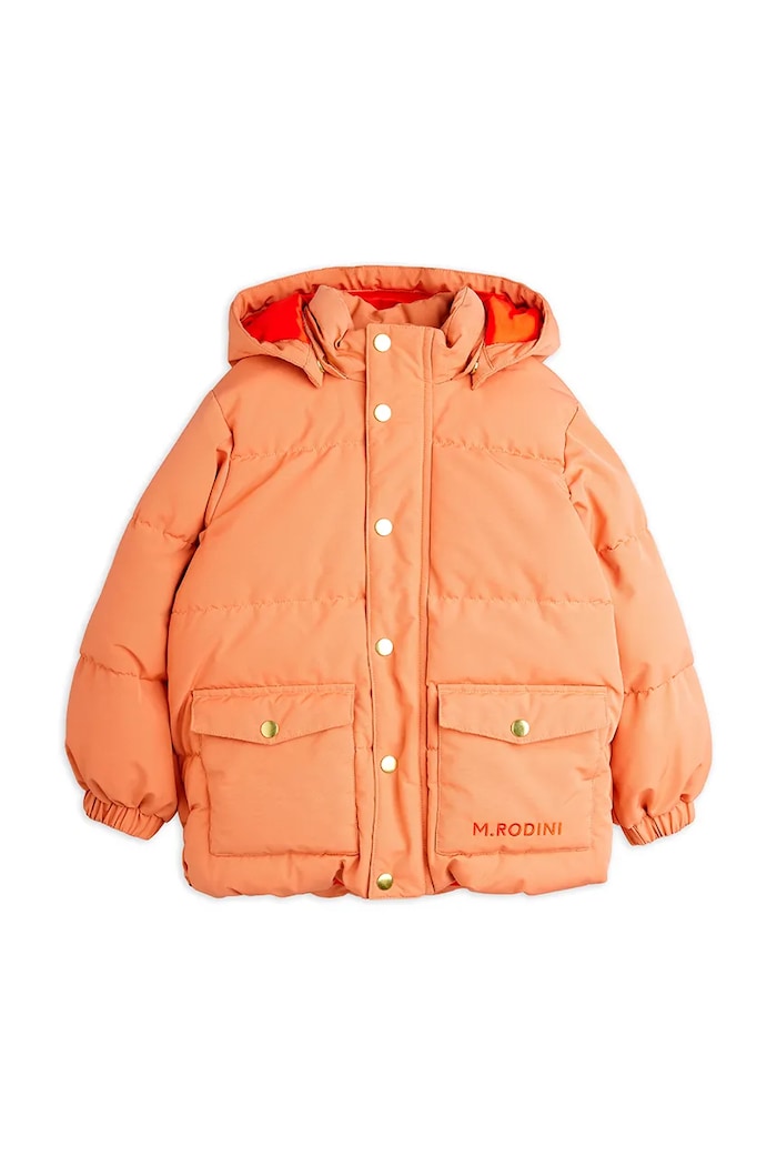 Dětská bunda Mini Rodini 25710111 oranžová AW25