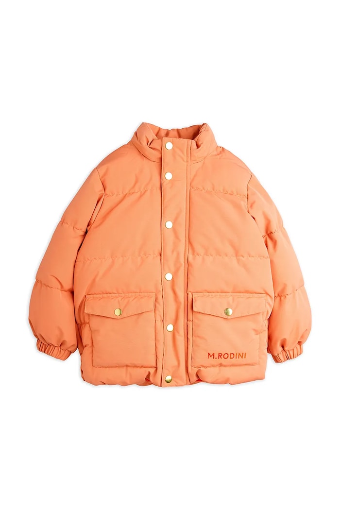 Dětská bunda Mini Rodini oranžová 25710111