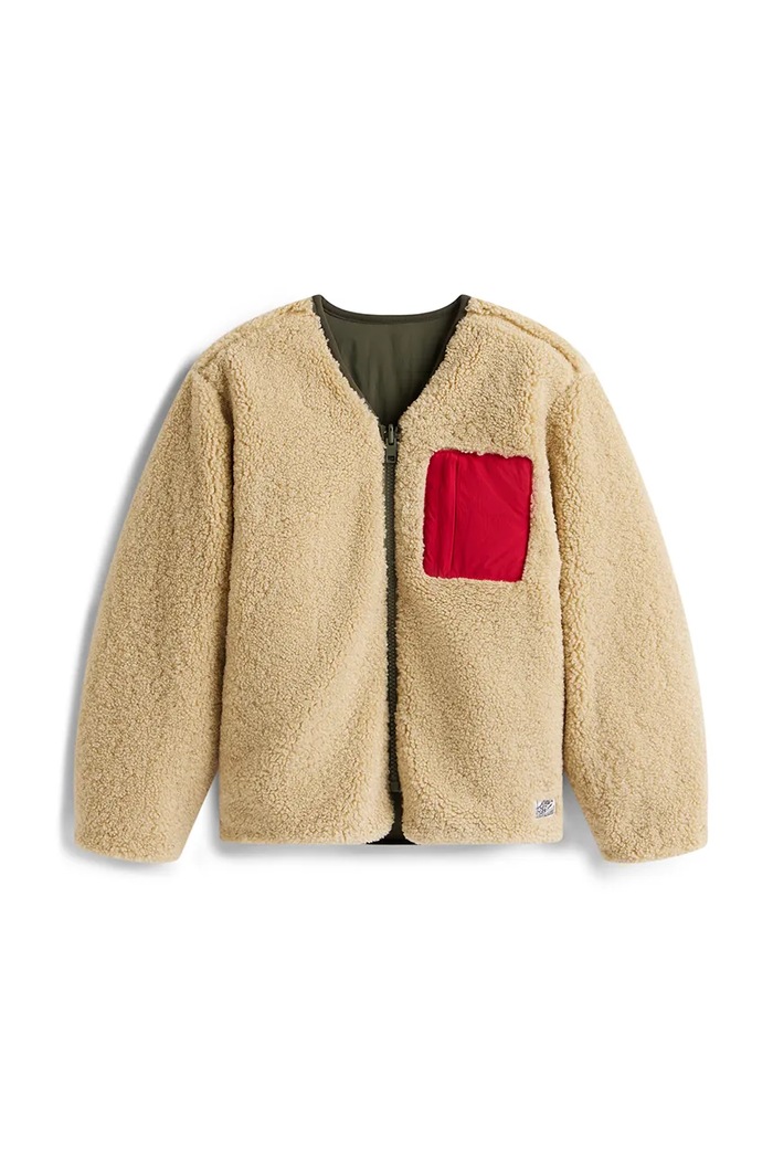 Detská bunda Tommy Hilfiger KS0KS00657.9BYA béžová AW25