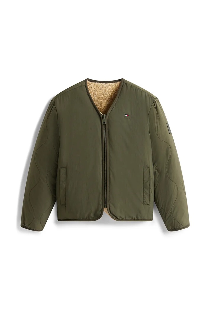 Chlapec Detská bunda Tommy Hilfiger KS0KS00657.9BYA béžová