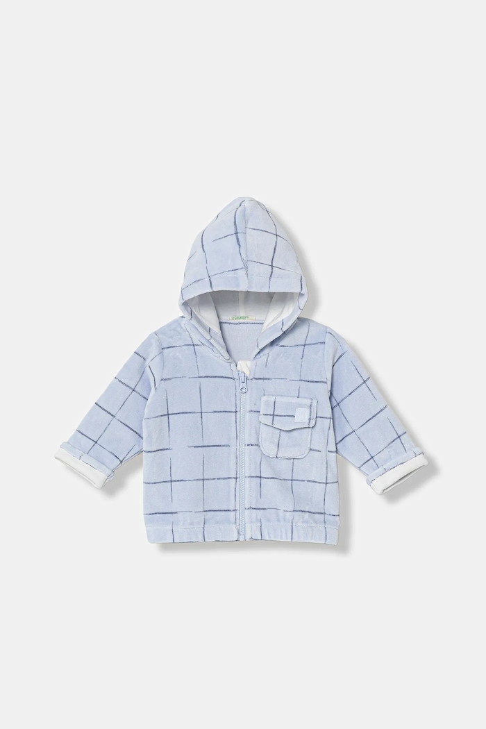 United Colors of Benetton bluză bebe cu modele albastru 3EOAA501Q.W.Seasonal