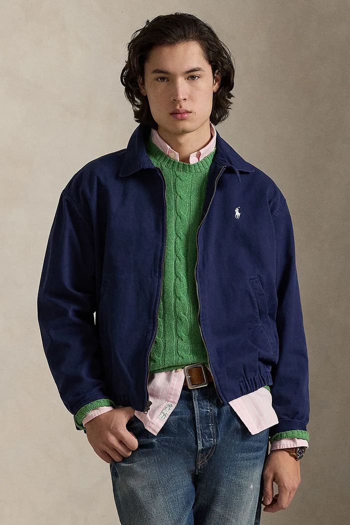 Polo Ralph Lauren jachetă scurtă pentru bărbați, din bumbac bleumarin 710961929